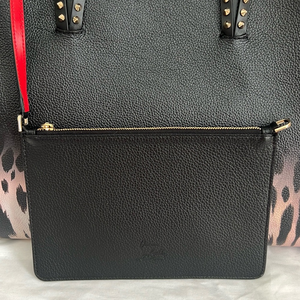 🔺Christian Louboutin🔺Large Cabata Leopard Ombré Leather Print Tote - Picture 14 of 16